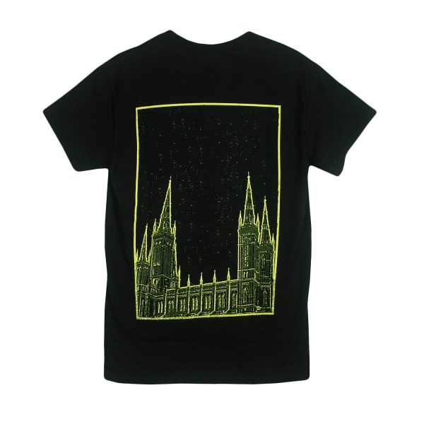 Church (Yellow On Black) Black - Tee Fashion - Image 3