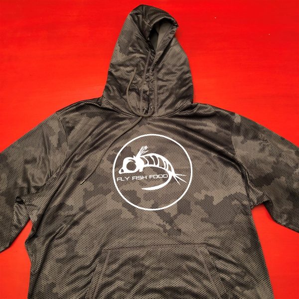 Fly Fish Food Camo Logo Hoodie (Lightweight) For Discount - Image 3