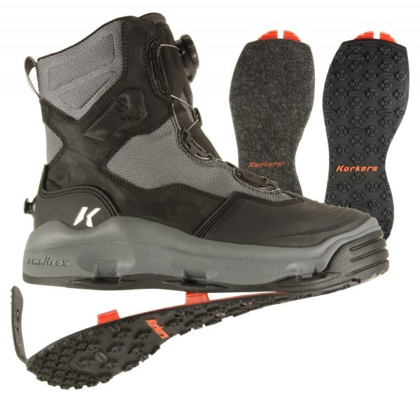 Korkers Darkhorse Wading Boot - Felt & Kling-On Soles on Sale