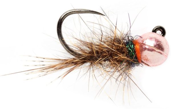Roza s Pink Hare s Ear Jig - Barbless Sale